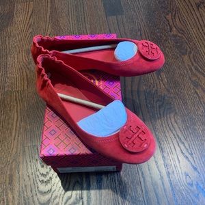 Brand New Tory Burch Minnie Suede Ballet Slipper Shoe